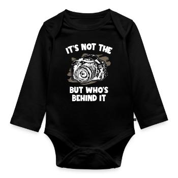 Photography - Baby Bio-Langarm-Body - Schwarz - Vorne