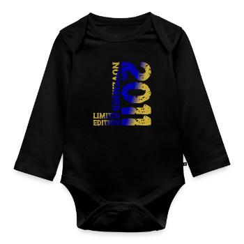 2011 Novembre Édition Limitée 12e Anniversaire Décoration - Body Bébé bio manches longues - noir - Devant