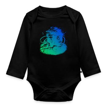 Plongeur Plongeur Plongeur Femme Plongeur Homme - Body Bébé bio manches longues - noir - Devant