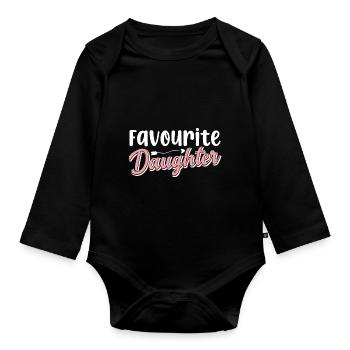 Favourite Daughter - Organic Longsleeve Baby Bodysuit - black - Front