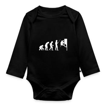 Climbing Evolution Boulderin Mountaineering Boulde - Baby Bio-Langarm-Body - Schwarz - Vorne