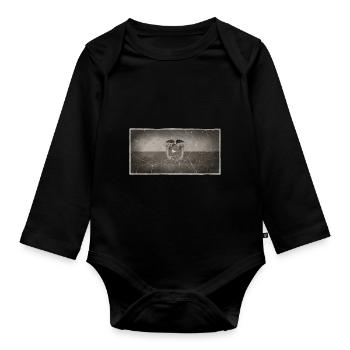 Équateur - Body Bébé bio manches longues - noir - Devant