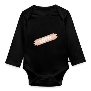 Mutter Lotti - Baby Bio-Langarm-Body - Schwarz - Vorne