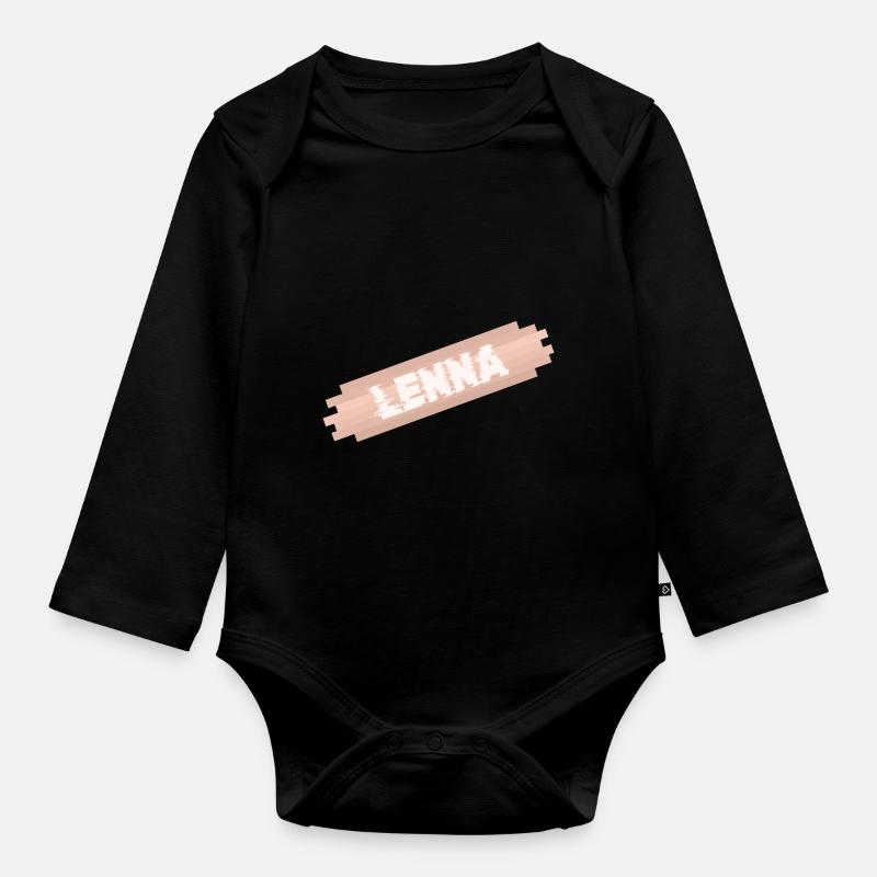 Lenna - Body Bébé bio manches longues - noir
