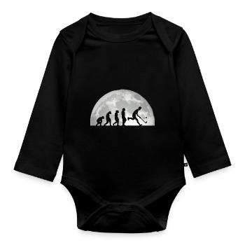 Joueurs de hockey sur gazon Evolution Hockey sur gazon - Body Bébé bio manches longues - noir - Devant