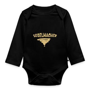 Beruf Segelmacher - Baby Bio-Langarm-Body - Schwarz - Vorne