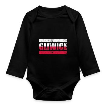 Gliwice Gleiwitz Polska Cadeau Pologne - Body Bébé bio manches longues - noir - Devant