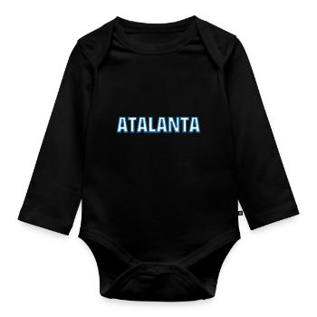 Atalanta - Baby Bio-Langarm-Body - Schwarz - Vorne