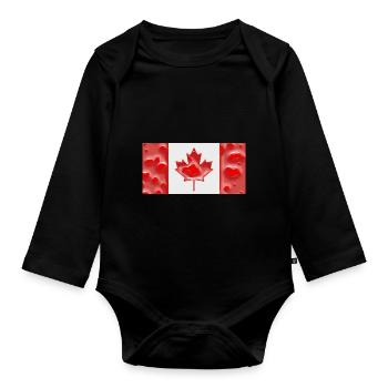 Cadeau pour le Canada - Body Bébé bio manches longues - noir - Devant