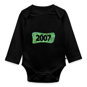 2007 - Baby Bio-Langarm-Body - Schwarz - Vorne