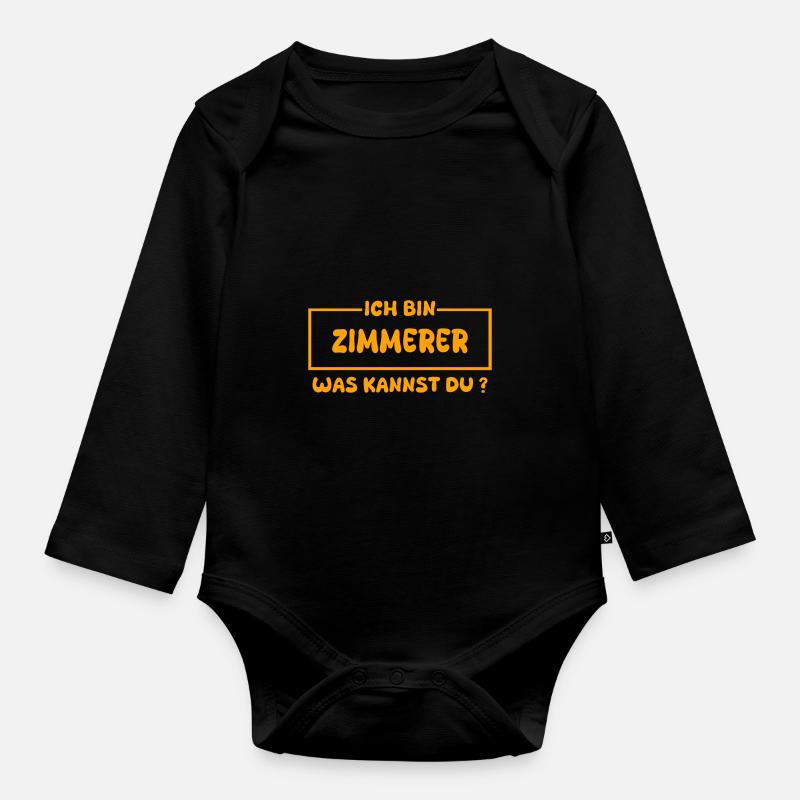 Zimmerer - Baby Bio-Langarm-Body - Schwarz