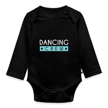 Dancing Crew - Baby Bio-Langarm-Body - Schwarz - Vorne