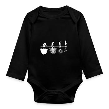 Critique d'évolution - Body Bébé bio manches longues - noir - Devant
