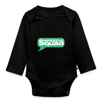 Speech Therapist Speech Therapy Speech Therapist - Organic Longsleeve Baby Bodysuit - black - Front