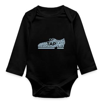 Claquettes Claquettes Danse Jazz Danse Claquettes - Body Bébé bio manches longues - noir - Devant