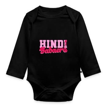 Philippines - Hindi Babaero - Organic Longsleeve Baby Bodysuit - black - Front