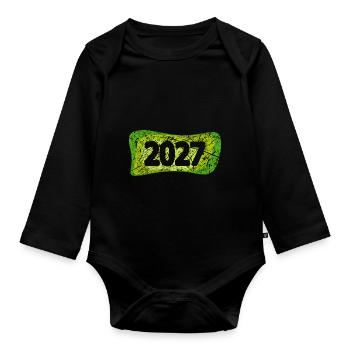 Kratzer 2027 - Baby Bio-Langarm-Body - Schwarz - Vorne