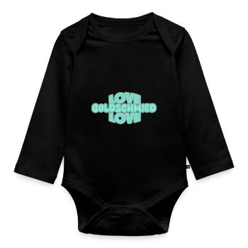 L’orfèvre comme dicton - Body Bébé bio manches longues - noir - Devant