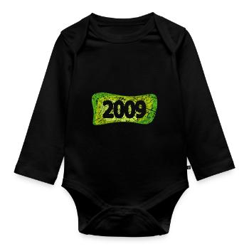 2009 - Baby Bio-Langarm-Body - Schwarz - Vorne