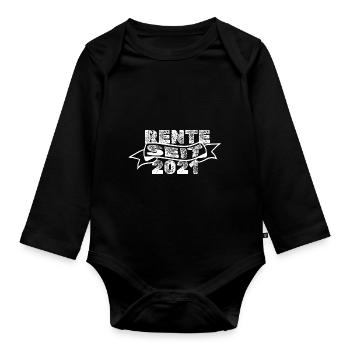 Retraités 2021 - Body Bébé bio manches longues - noir - Devant