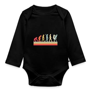 Evolution Self Defense Krav Maga - Organic Longsleeve Baby Bodysuit - black - Front