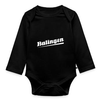 Balingen - Stadt best place ever - Baby Bio-Langarm-Body - Schwarz - Vorne