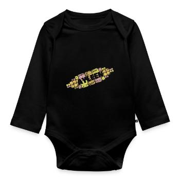 Mutti Ayleen - Baby Bio-Langarm-Body - Schwarz - Vorne