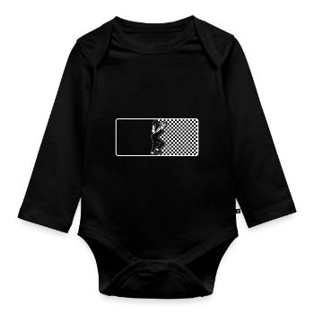 Ska sports league - ska musique rude garçon - Body Bébé bio manches longues - noir - Devant