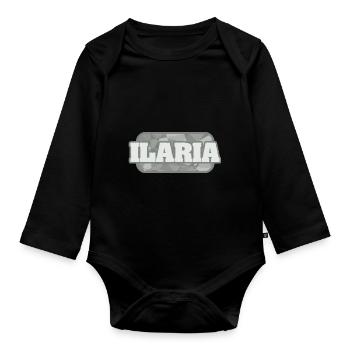 Cadeau pour Ilaria - Body Bébé bio manches longues - noir - Devant