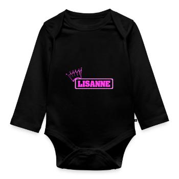 Krone Lisanne - Body Bébé bio manches longues - noir - Devant