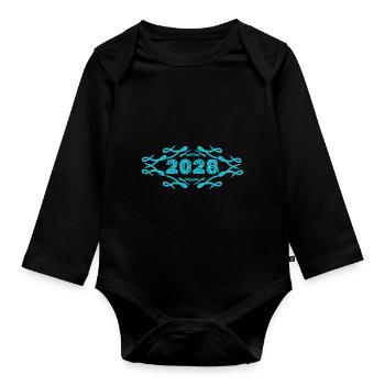 2028 - Baby Bio-Langarm-Body - Schwarz - Vorne