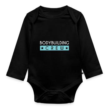 Bodybuilding Crew - Baby Bio-Langarm-Body - Schwarz - Vorne