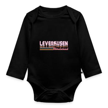 Leverkusen Rheinland Design pour le Leverkusener - Body Bébé bio manches longues - noir - Devant