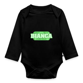 Bio Bianca - Baby Bio-Langarm-Body - Schwarz - Vorne