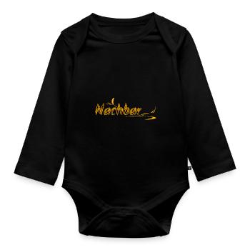 Vorname Nachbar - Baby Bio-Langarm-Body - Schwarz - Vorne