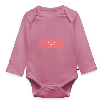 araignée - Body Bébé bio manches longues - mauve - Devant