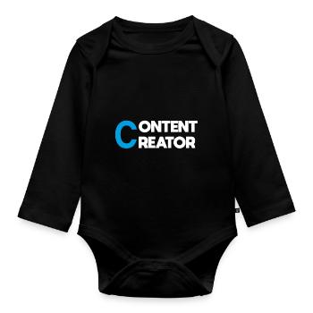 Content Creator - for all you creatives out there - Baby Bio-Langarm-Body - Schwarz - Vorne