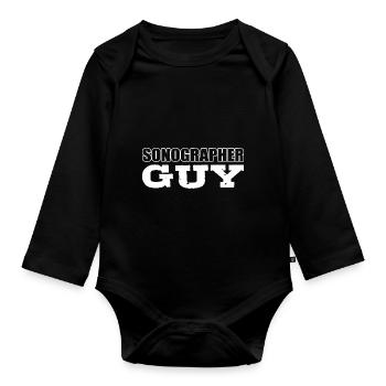 Chansons Guy. Cadeau médical Frontliner - Body Bébé bio manches longues - noir - Devant