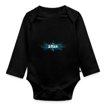 2026 - Organic Longsleeve Baby Bodysuit - black - Front
