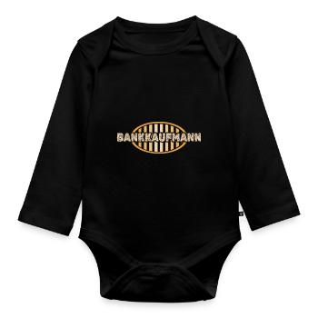 Banquier - Body Bébé bio manches longues - noir - Devant