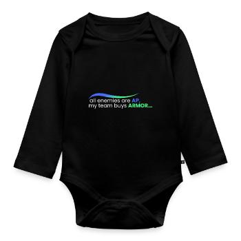 All are AP, and they buy ARMOR - Organic Longsleeve Baby Bodysuit - black - Front
