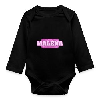 Malena Santé & Médical - Body Bébé bio manches longues - noir - Devant