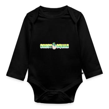 Dinosaurier Geschenke - Baby Bio-Langarm-Body - Schwarz - Vorne