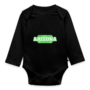 Organic Arizona - Organic Longsleeve Baby Bodysuit - black - Front