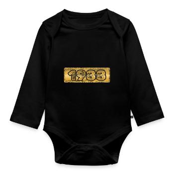 Année 1988 - Body Bébé bio manches longues - noir - Devant