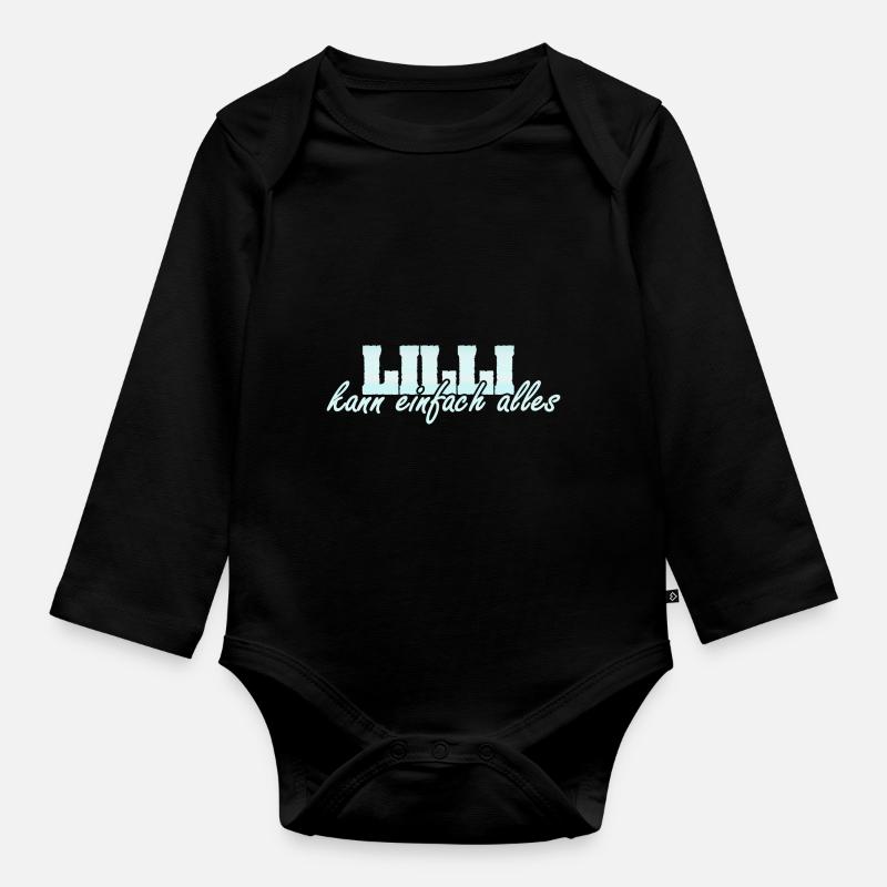 Lilli - Body Bébé bio manches longues - noir