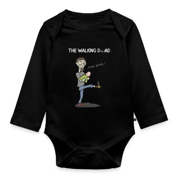 DAD - Baby Bio-Langarm-Body - Schwarz - Vorne