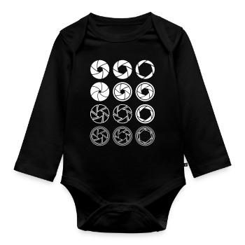 Photography - Baby Bio-Langarm-Body - Schwarz - Vorne