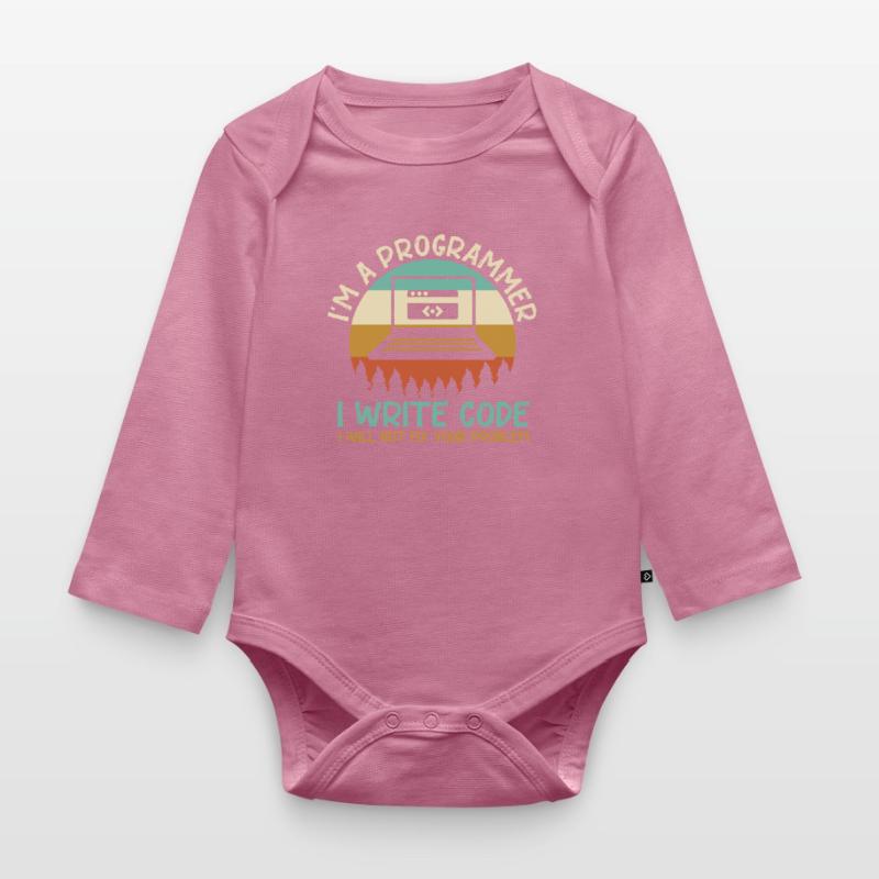Programmeur Code Codage Body Bébé bio manches longues