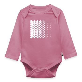 Nano Leave Muster - Baby Bio-Langarm-Body - Mauve - Vorne